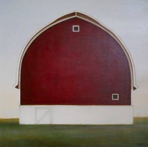 "Sentinel" ©2011 Janice Tanton. Oil on Linen. 40"x40". All Rights Reserved.