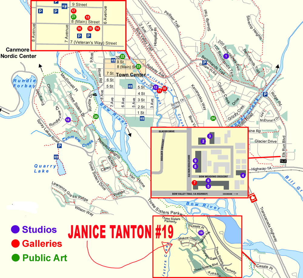 Canmore Studio Tour Map