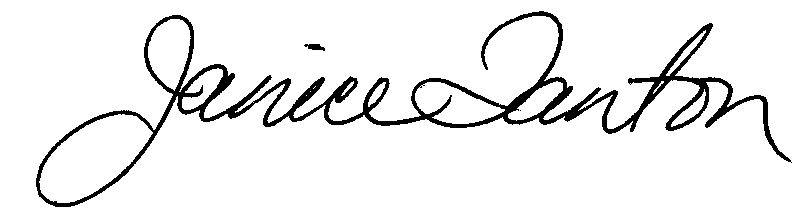 Janice Tanton signature