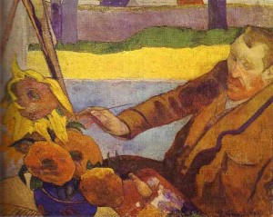 Painting Van Gogh Sunflowers