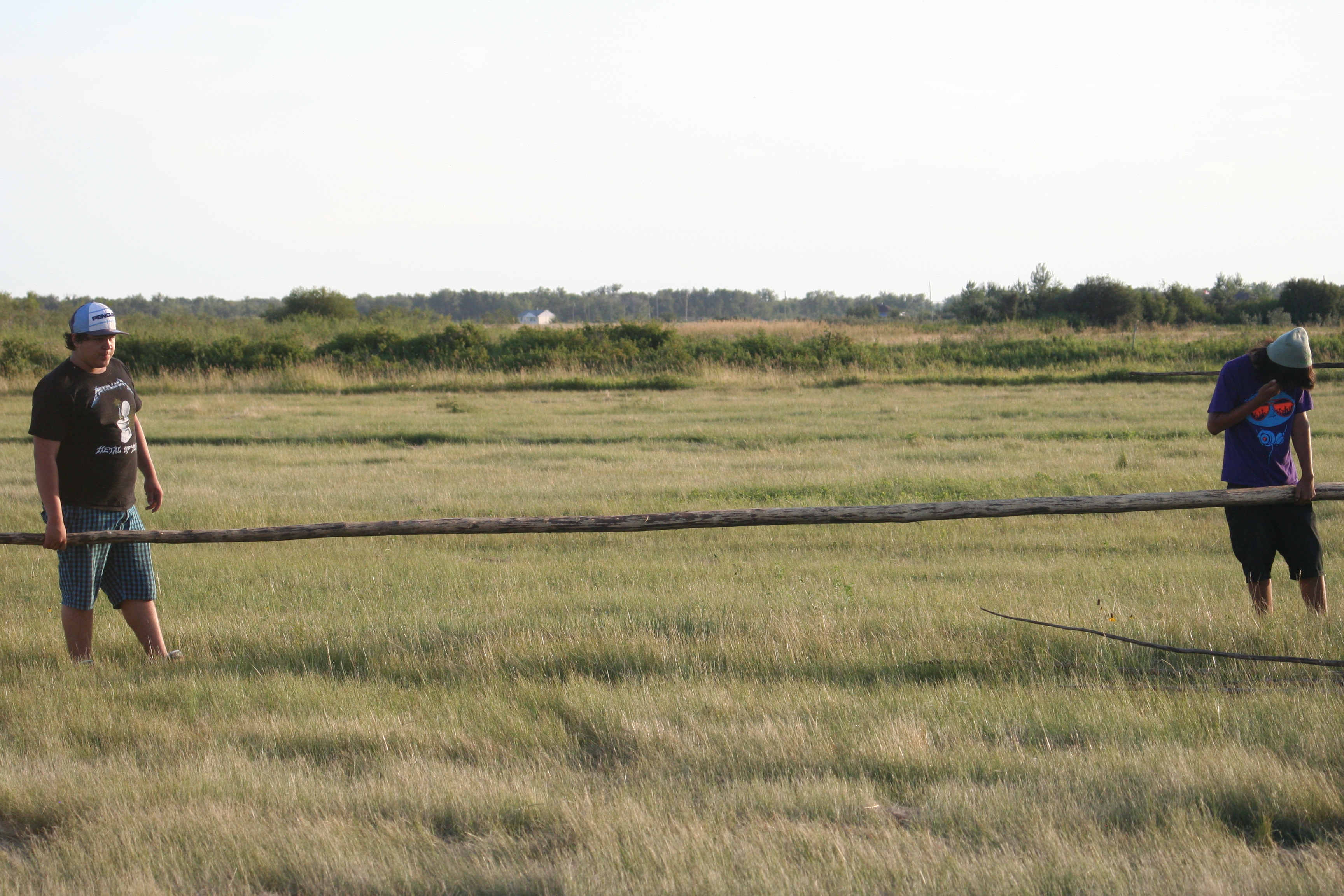 Two indians....one pole