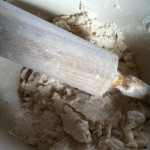 pie pastry and rolling pin