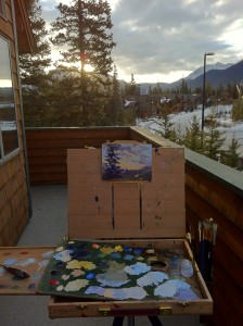 Deck Plein Air Painting Setup