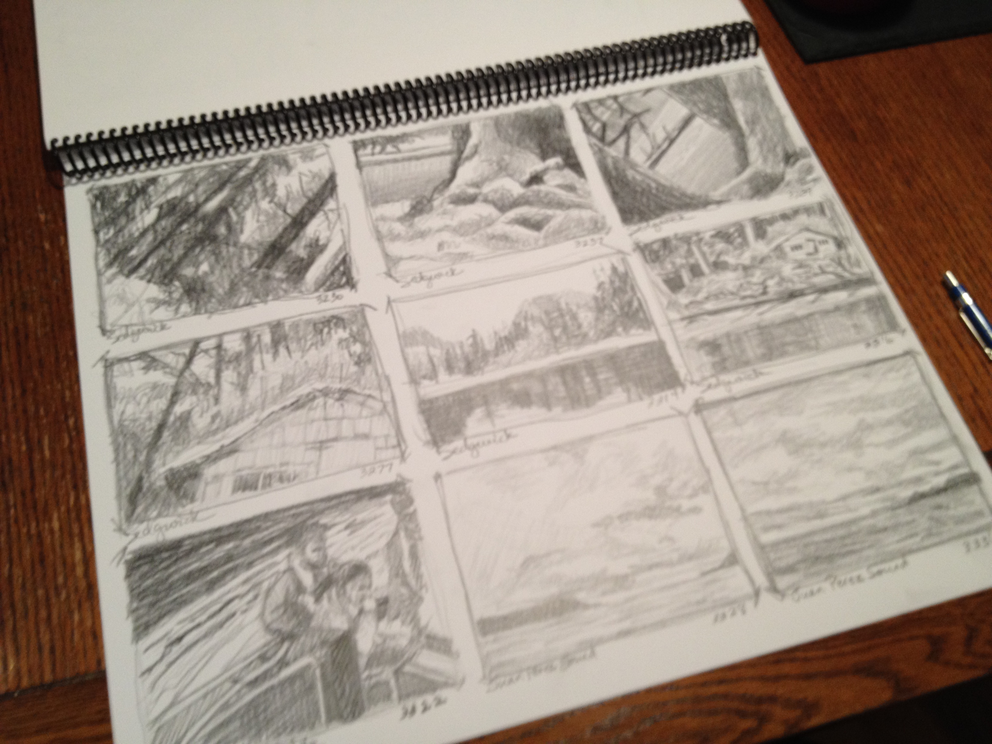 Thumbnail Sketches - 1
