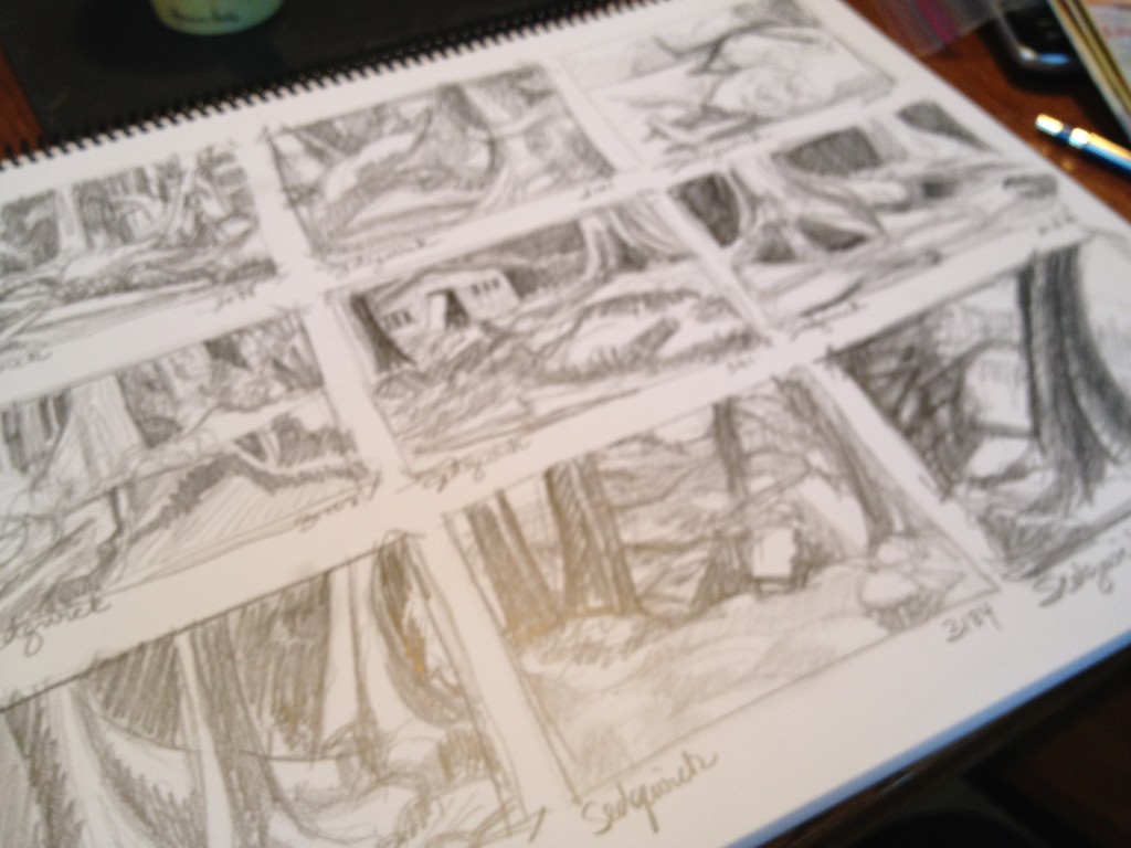 Thumbnail Sketches 3 - Janice Tanton, Gwaii Haanas National Park