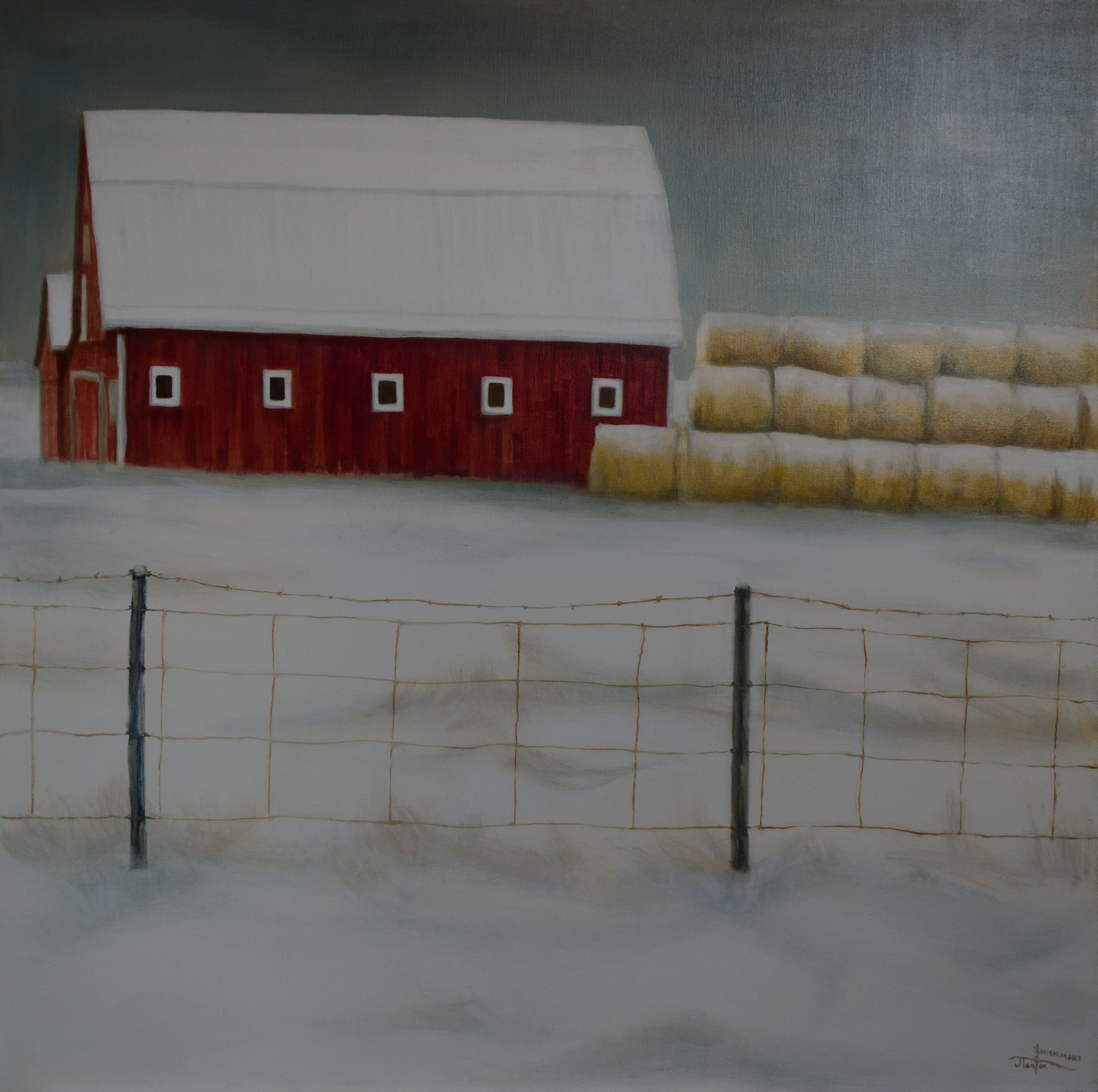 "Just Before The Storm" ©2015 Janice Tanton. Oil on linen 42.48