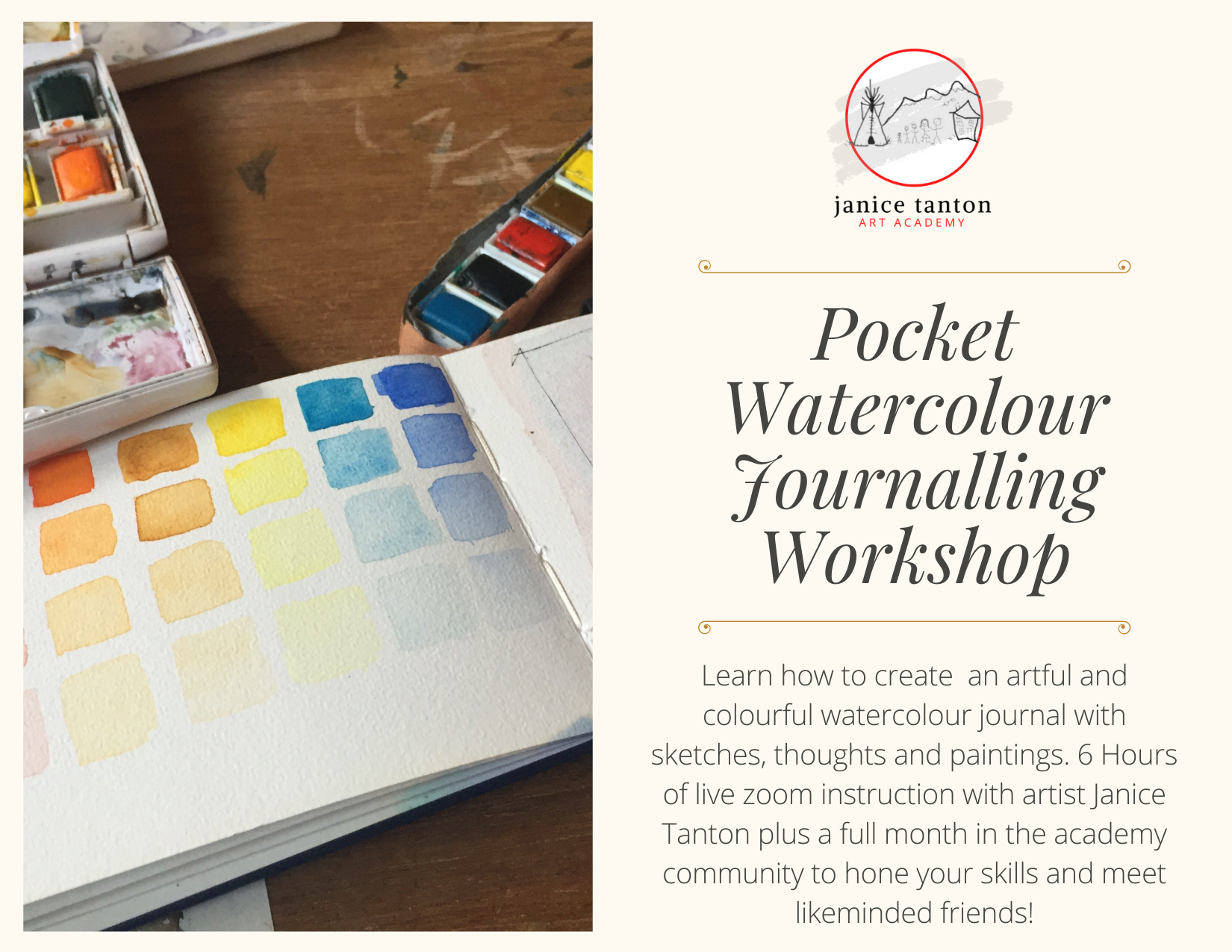 Watercolour Journalling Workshop Gift Certificate